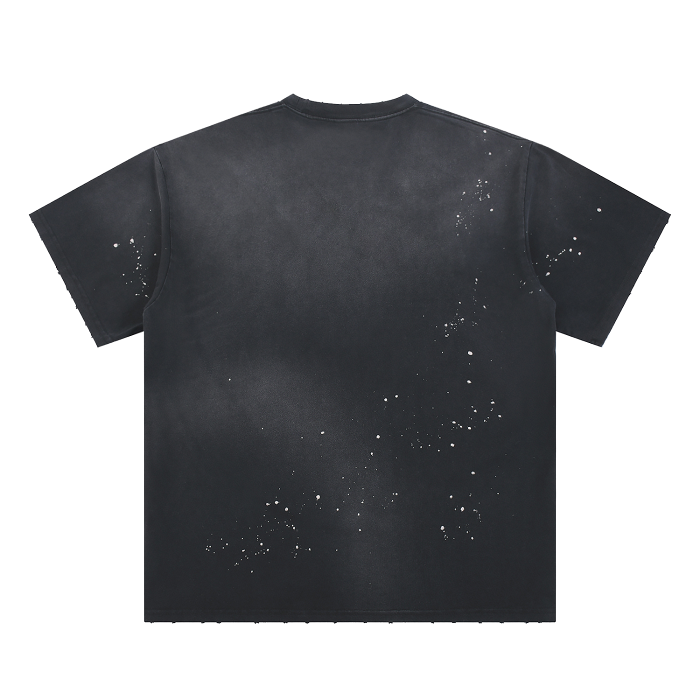 Sun Frayed Painted T-Shirt for Men and Women | Unisex Artistic Streetwear Tee