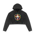Women’s Mineral Washed Crop Hoodie