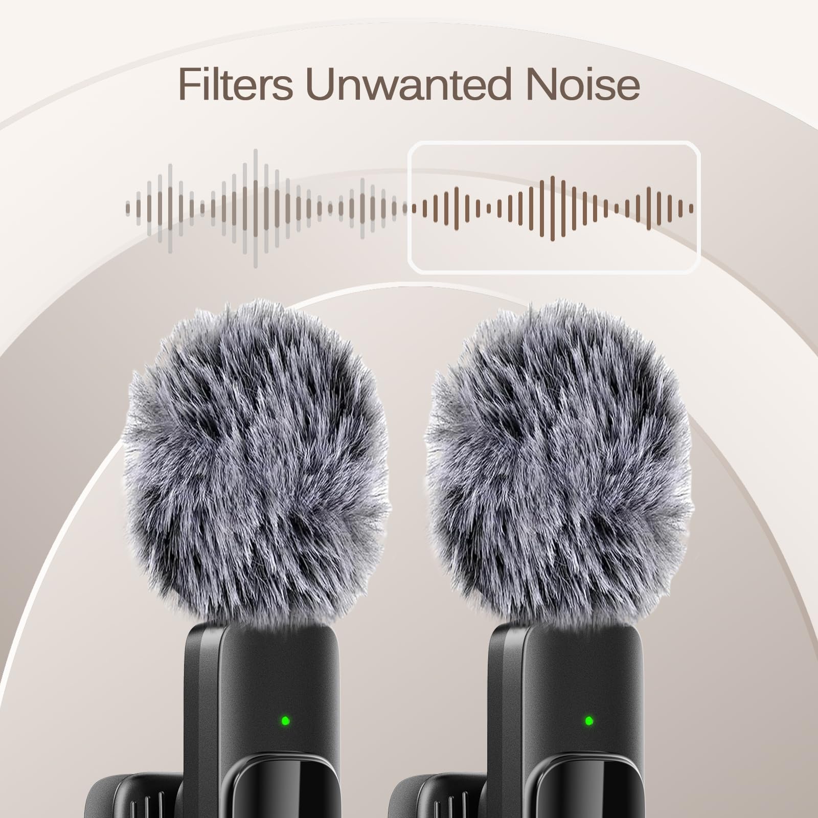 Labstandard Professional Wireless Lavalier Lapel Microphone for iPhone, iPad, mini Video Recording Mic forInterview Video Podcast Vlog YouTube&Livestream, Noise Reduction, Plug &Play