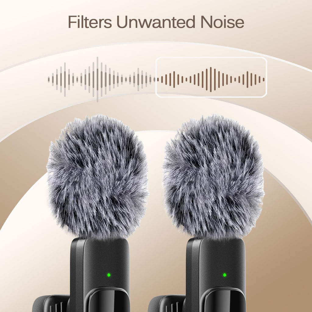 Labstandard Professional Wireless Lavalier Lapel Microphone for iPhone, iPad, mini Video Recording Mic forInterview Video Podcast Vlog YouTube&Livestream, Noise Reduction, Plug &Play