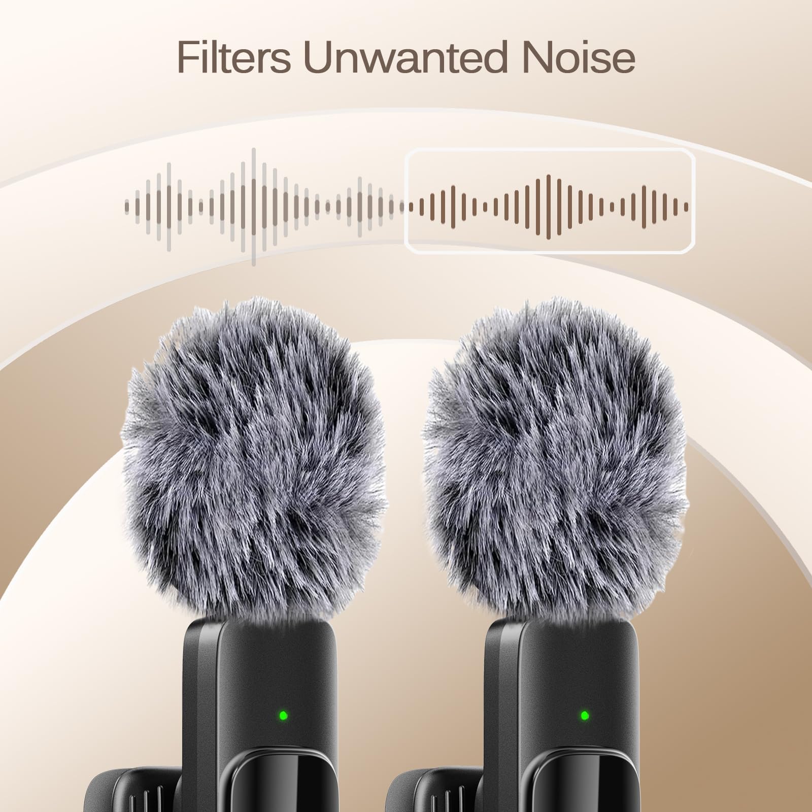 Labstandard Professional Wireless Lavalier Lapel Microphone for iPhone, iPad, mini Video Recording Mic forInterview Video Podcast Vlog YouTube&Livestream, Noise Reduction, Plug &Play