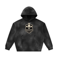 Unisex Sunfade Frayed Fleece Hoodie