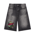 Men’s Vintage Wide Leg Denim Shorts