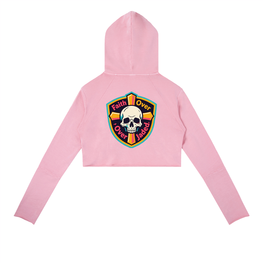 Women's Vintage Washed Raw Edge Hoodie